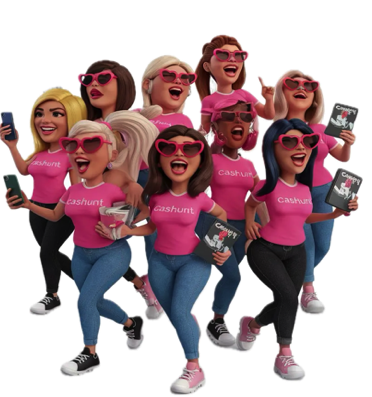 Boston bachelorette scavenger hunt group competing near Faneuil Hall during Cashunt Mad Dash game